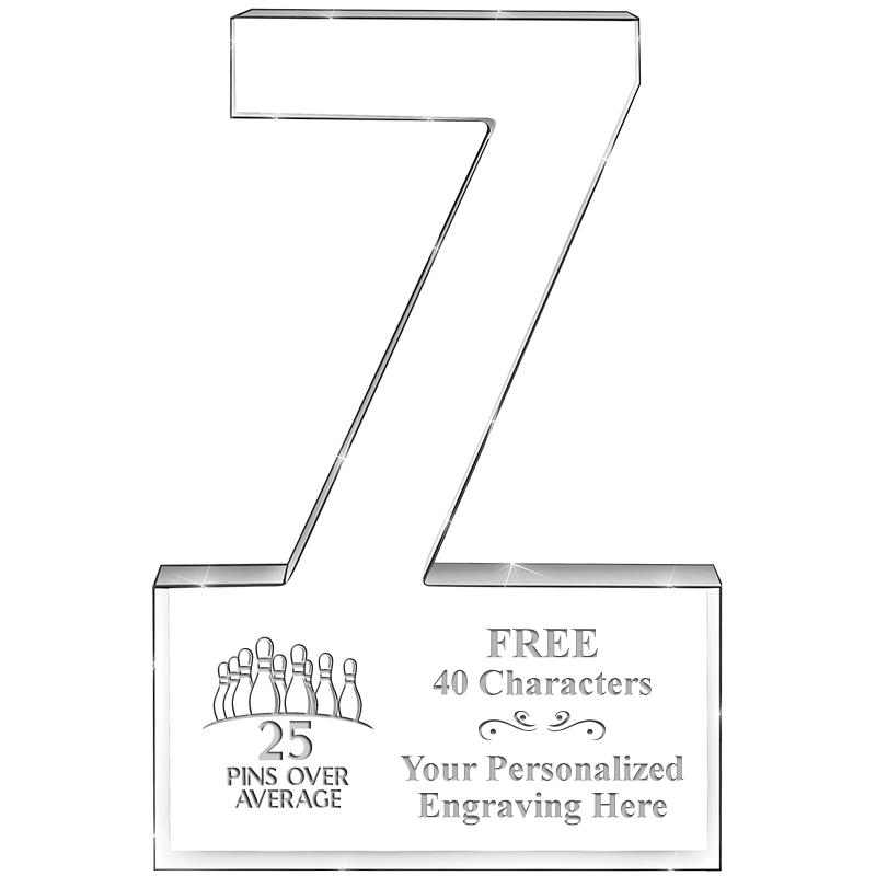 6" 7 YEARS OF SERVICE ACRYLIC