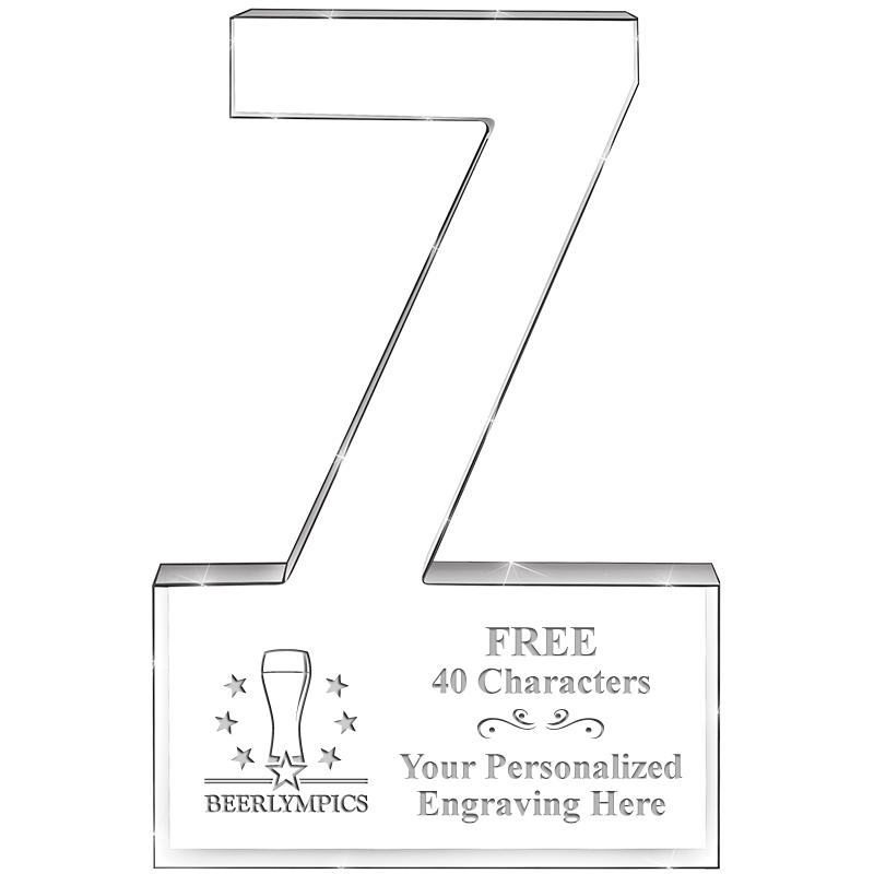 6" 7 YEARS OF SERVICE ACRYLIC