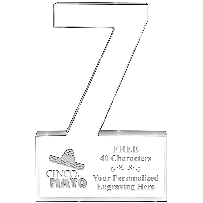 6" 7 YEARS OF SERVICE ACRYLIC