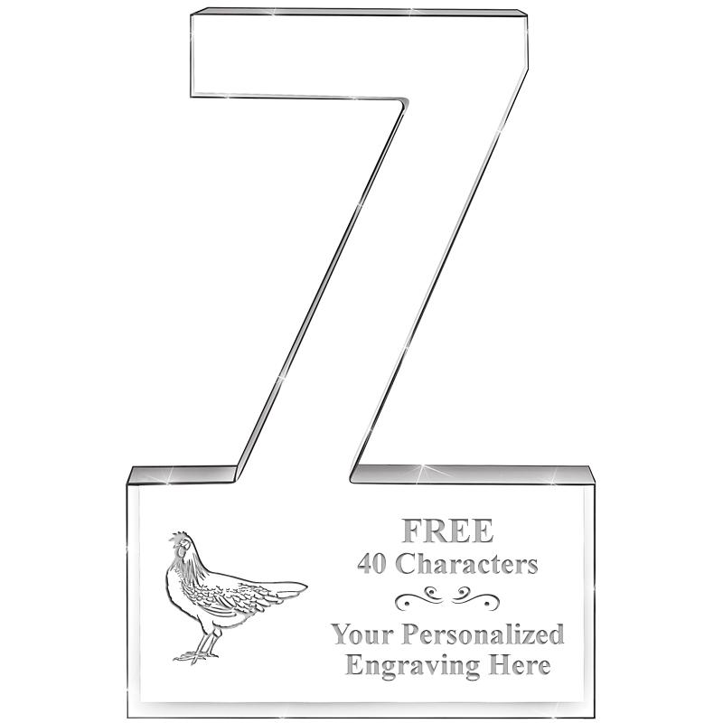 6" 7 YEARS OF SERVICE ACRYLIC