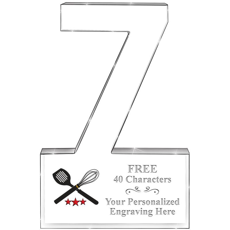 6" 7 YEARS OF SERVICE ACRYLIC