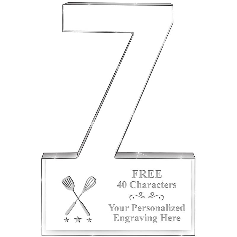 6" 7 YEARS OF SERVICE ACRYLIC