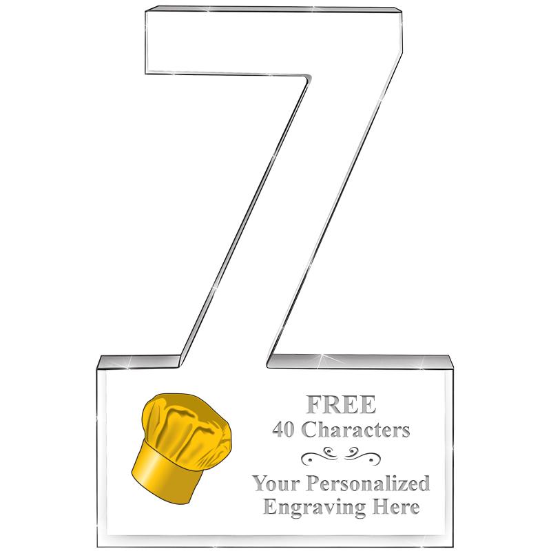 6" 7 YEARS OF SERVICE ACRYLIC