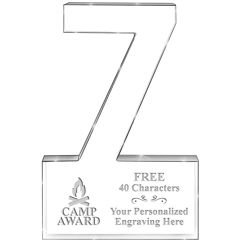 6" 7 YEARS OF SERVICE ACRYLIC