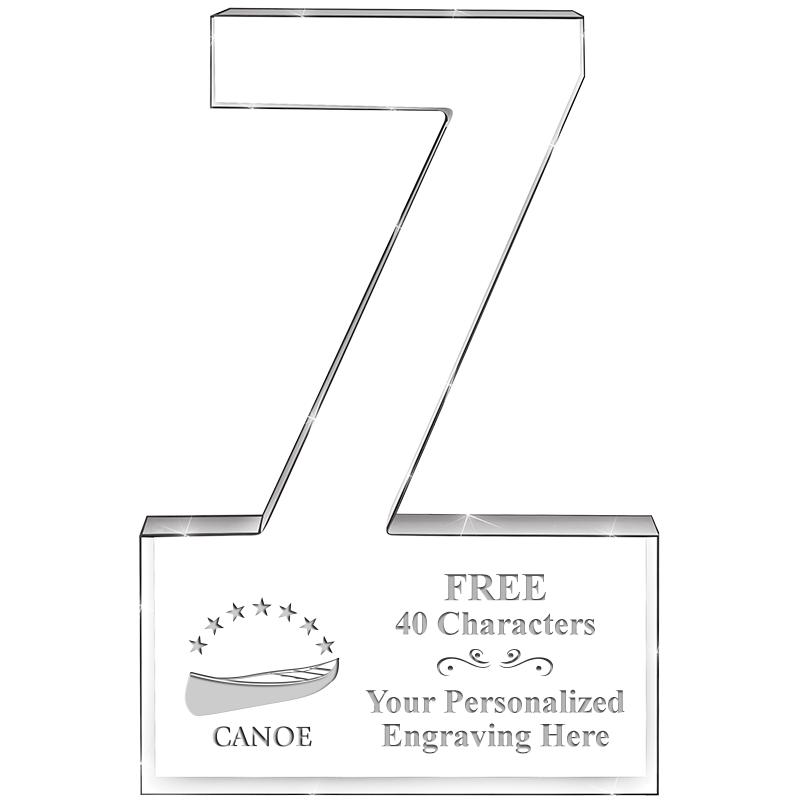 6" 7 YEARS OF SERVICE ACRYLIC