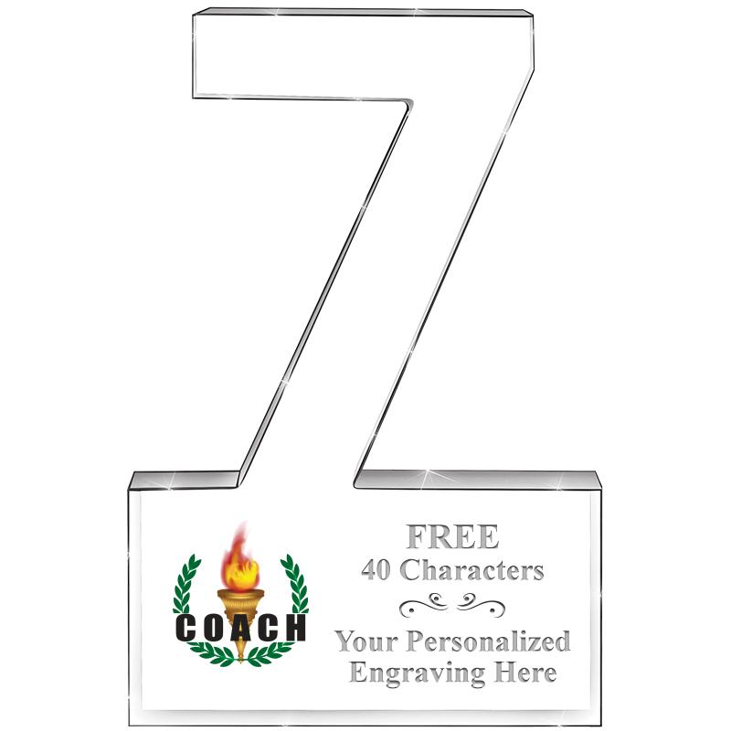 6" 7 YEARS OF SERVICE ACRYLIC