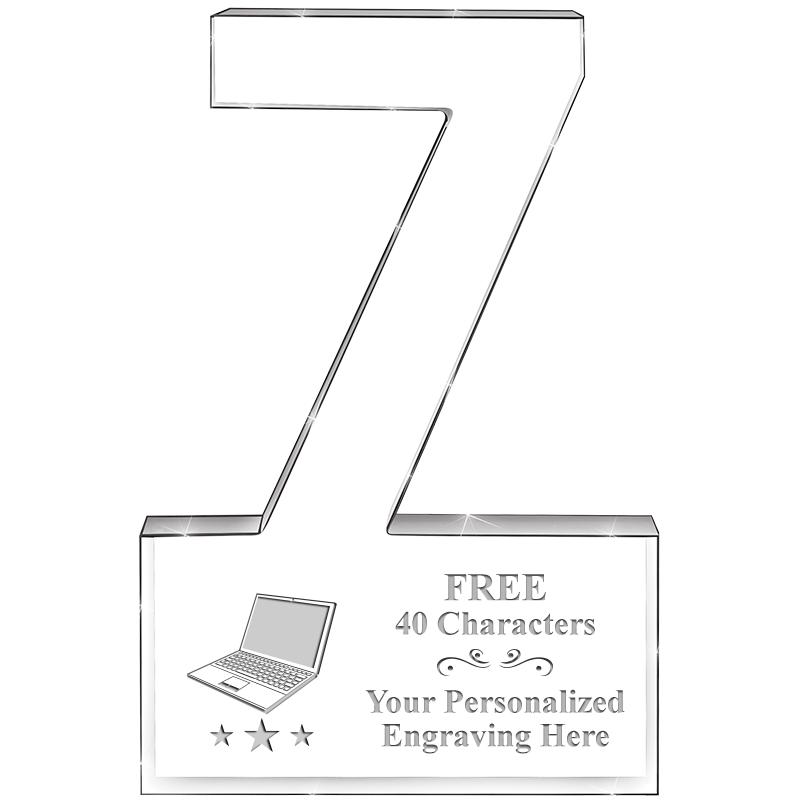 6" 7 YEARS OF SERVICE ACRYLIC