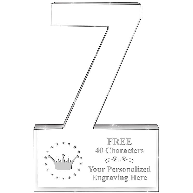 6" 7 YEARS OF SERVICE ACRYLIC