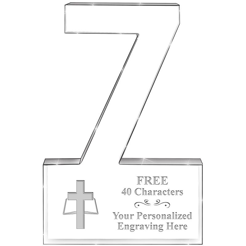 6" 7 YEARS OF SERVICE ACRYLIC