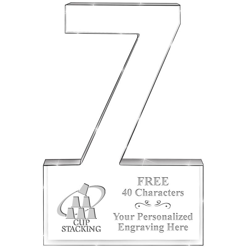 6" 7 YEARS OF SERVICE ACRYLIC