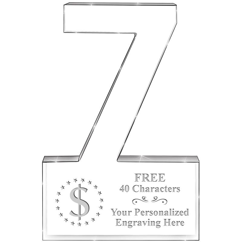 6" 7 YEARS OF SERVICE ACRYLIC