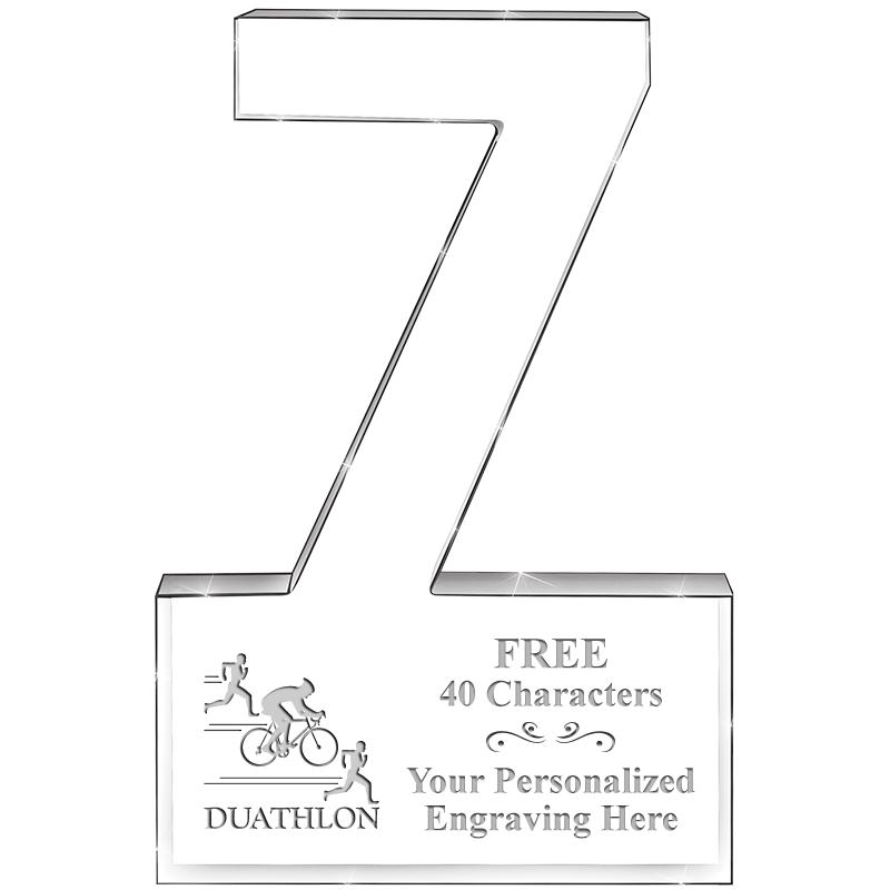 6" 7 YEARS OF SERVICE ACRYLIC