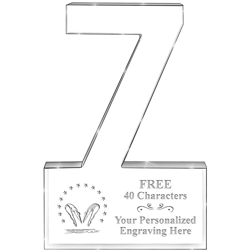 6" 7 YEARS OF SERVICE ACRYLIC