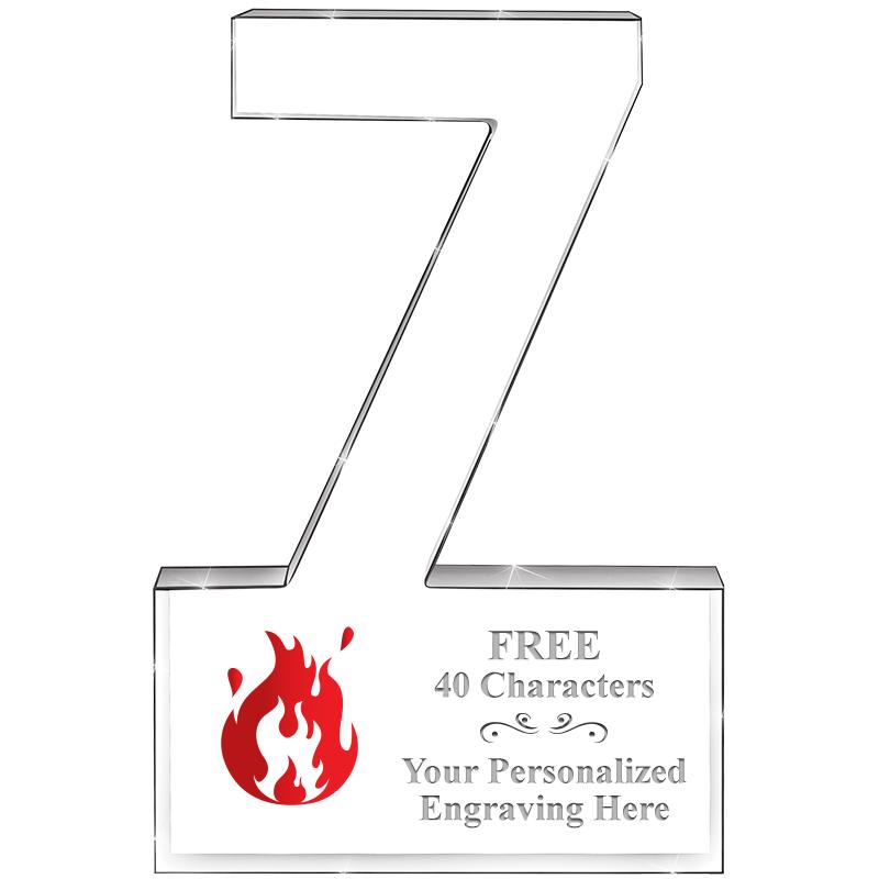 6" 7 YEARS OF SERVICE ACRYLIC