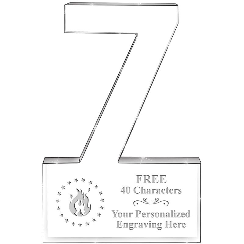 6" 7 YEARS OF SERVICE ACRYLIC