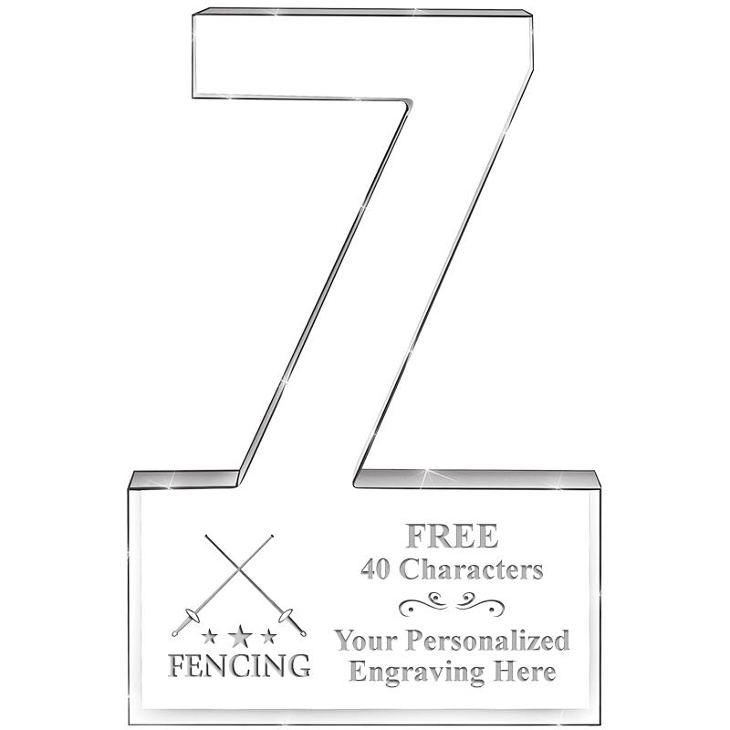 6" 7 YEARS OF SERVICE ACRYLIC