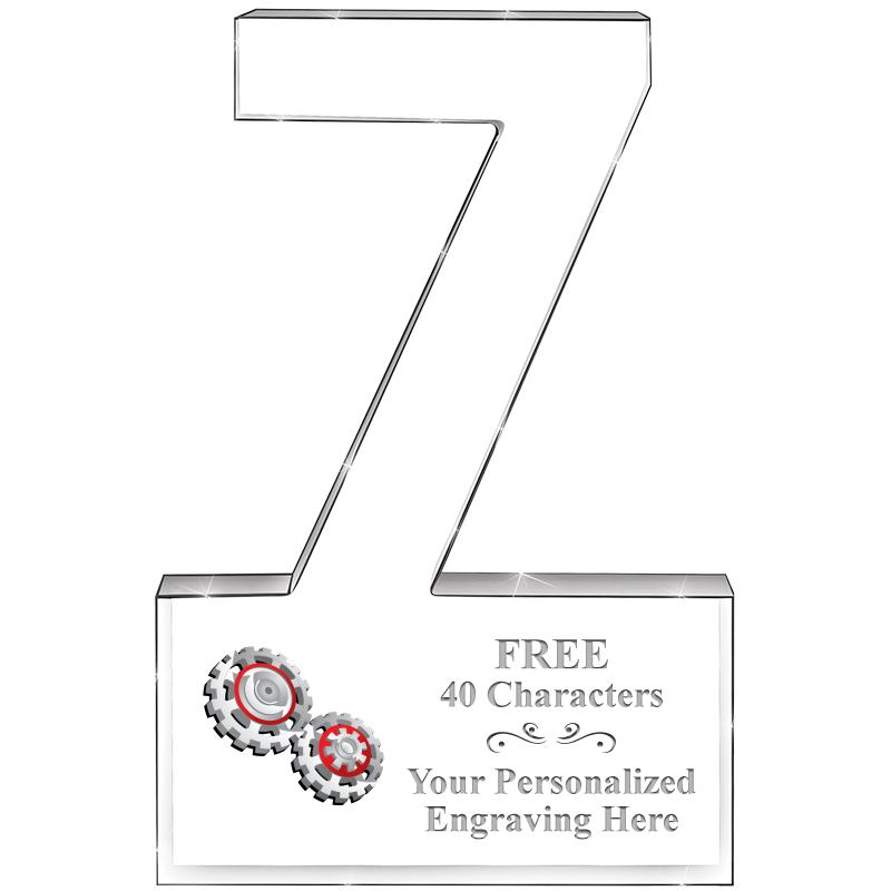 6" 7 YEARS OF SERVICE ACRYLIC