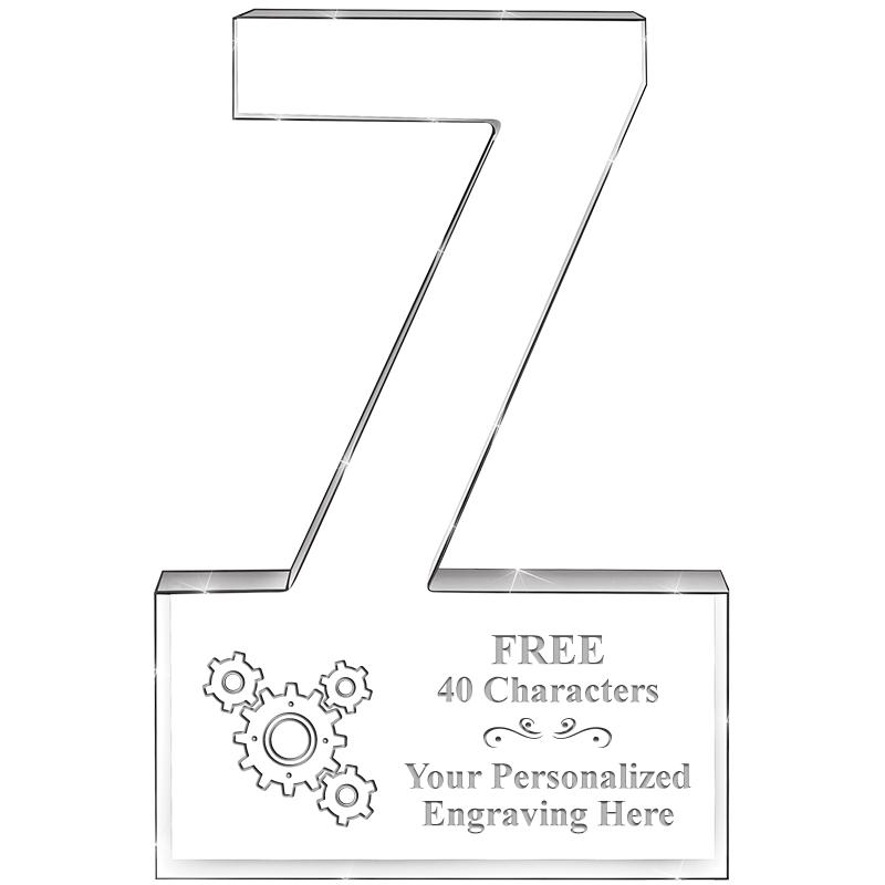 6" 7 YEARS OF SERVICE ACRYLIC