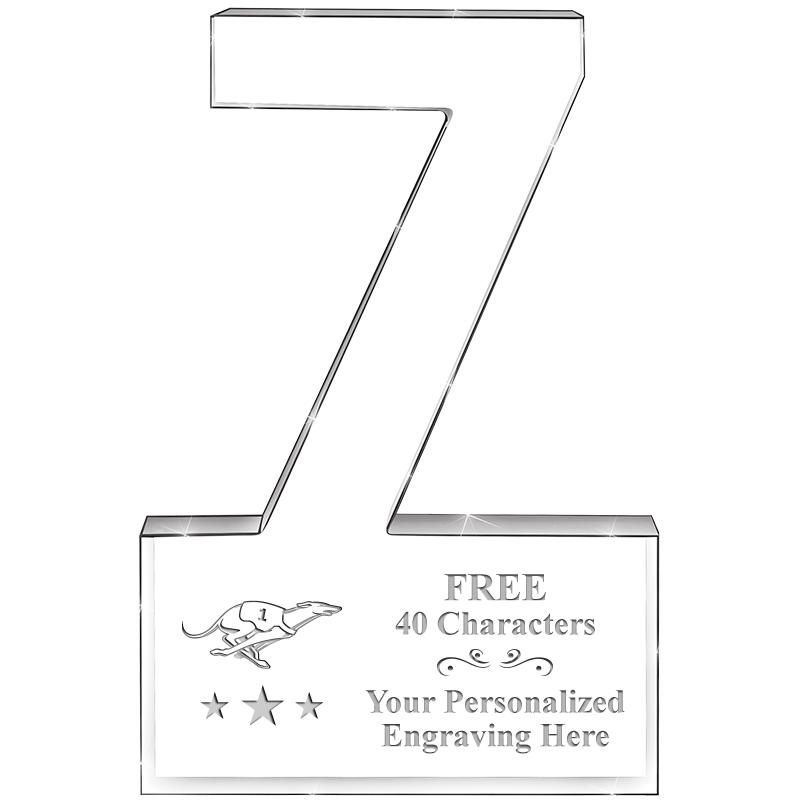 6" 7 YEARS OF SERVICE ACRYLIC