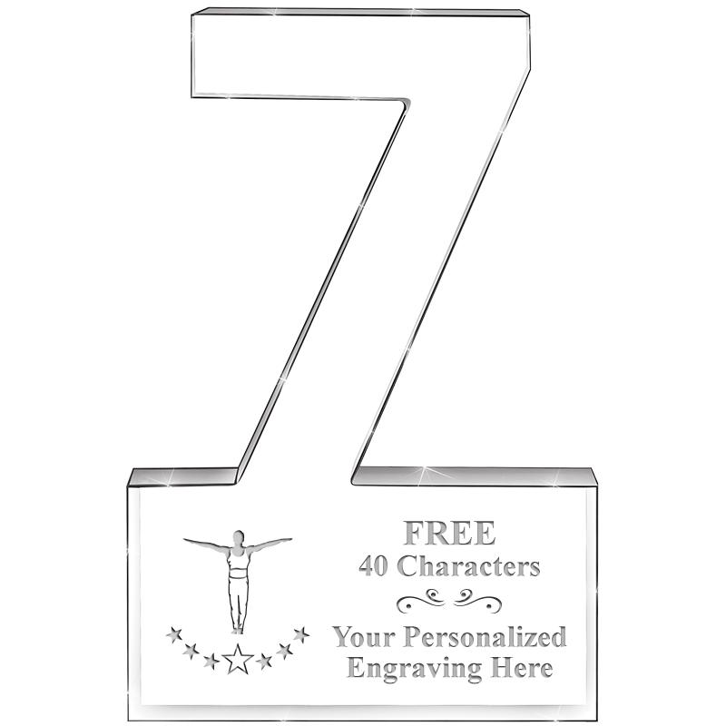 6" 7 YEARS OF SERVICE ACRYLIC