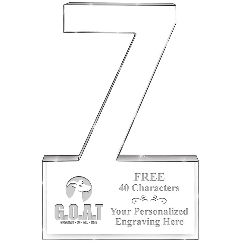 6" 7 YEARS OF SERVICE ACRYLIC