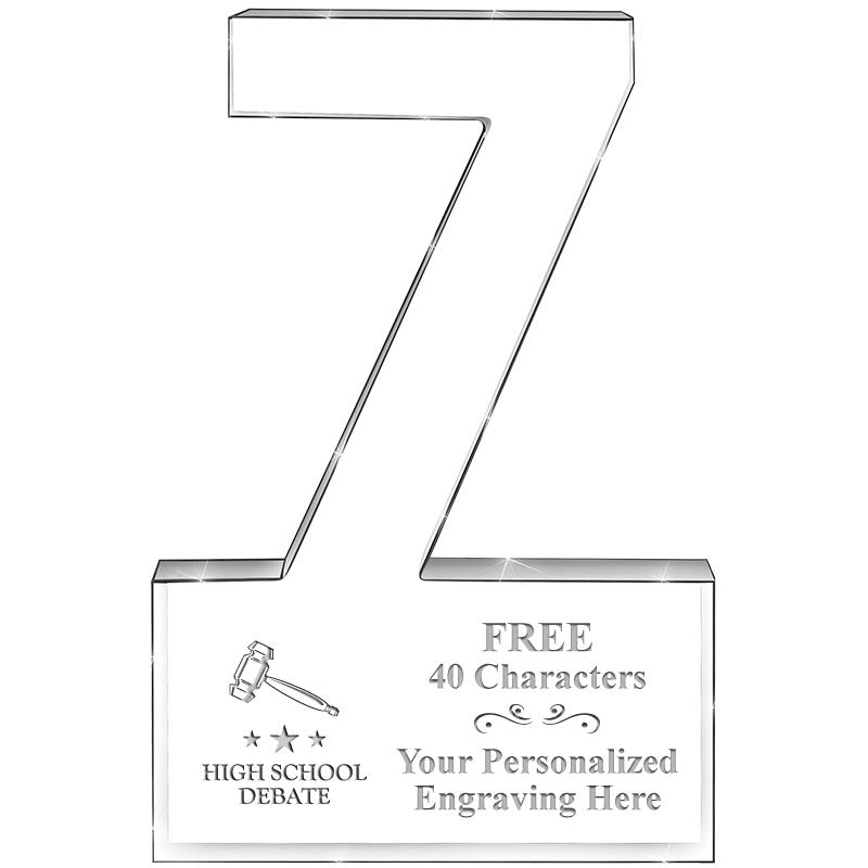 6" 7 YEARS OF SERVICE ACRYLIC