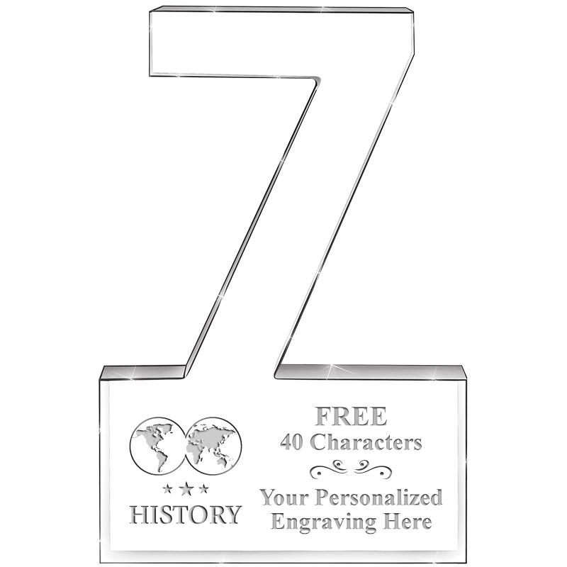 6" 7 YEARS OF SERVICE ACRYLIC