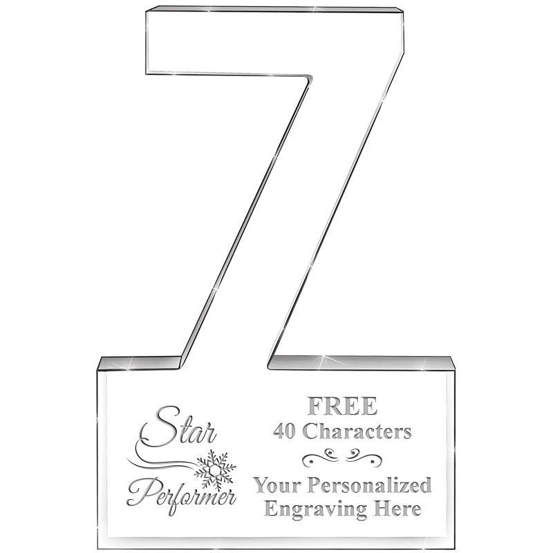 6" 7 YEARS OF SERVICE ACRYLIC