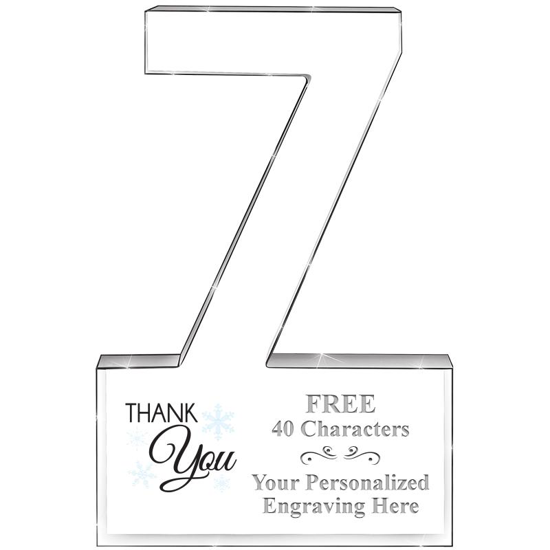 6" 7 YEARS OF SERVICE ACRYLIC