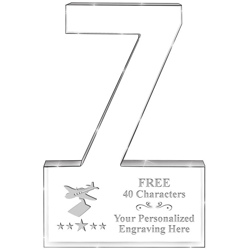 6" 7 YEARS OF SERVICE ACRYLIC