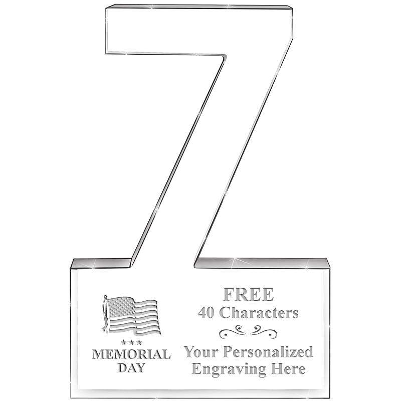 6" 7 YEARS OF SERVICE ACRYLIC