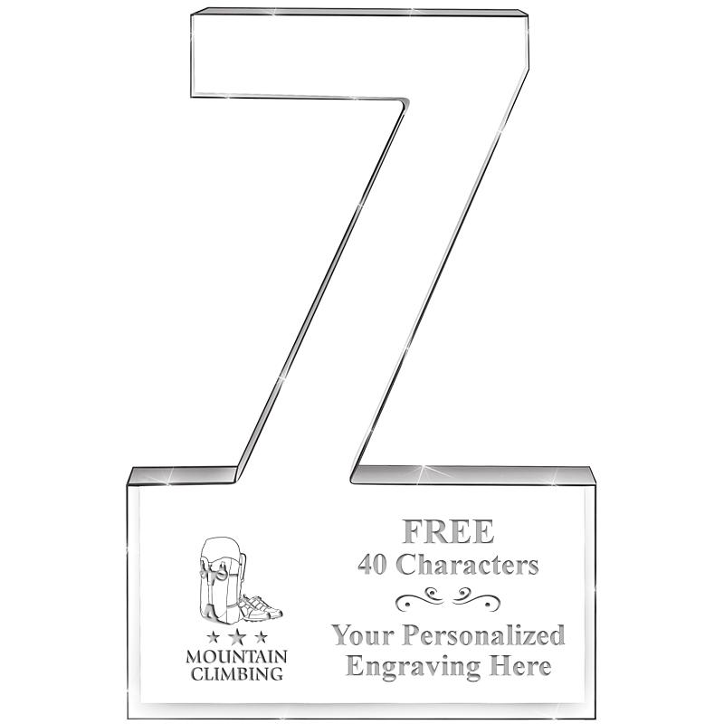 6" 7 YEARS OF SERVICE ACRYLIC