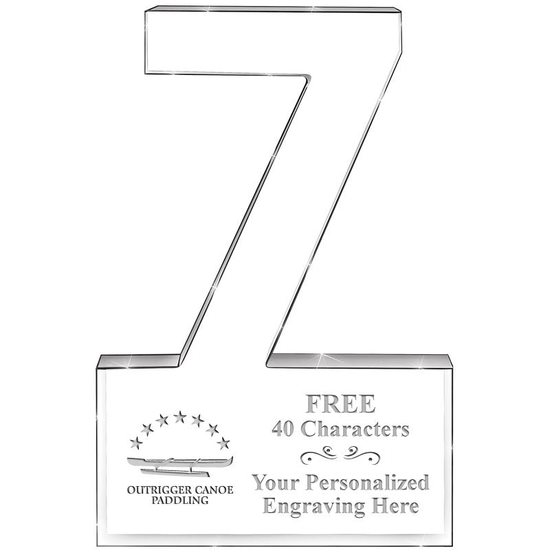 6" 7 YEARS OF SERVICE ACRYLIC