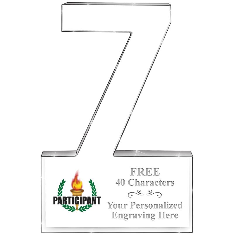 6" 7 YEARS OF SERVICE ACRYLIC