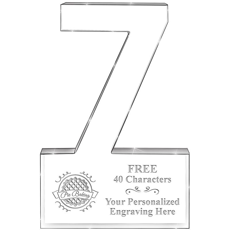 6" 7 YEARS OF SERVICE ACRYLIC