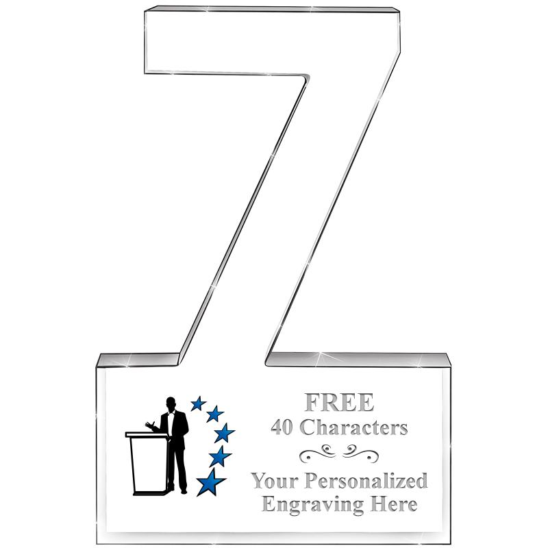 6" 7 YEARS OF SERVICE ACRYLIC