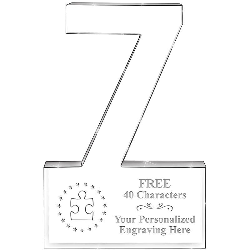 6" 7 YEARS OF SERVICE ACRYLIC