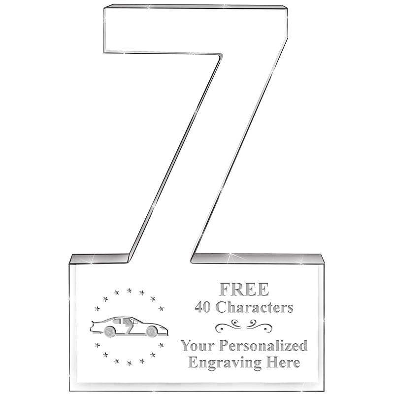 6" 7 YEARS OF SERVICE ACRYLIC