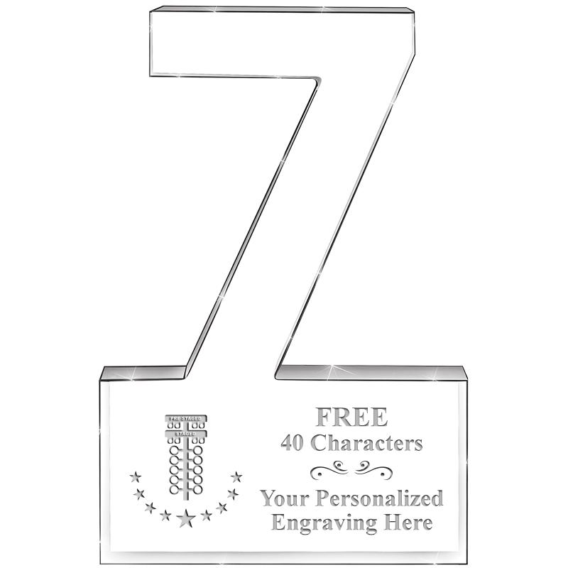 6" 7 YEARS OF SERVICE ACRYLIC