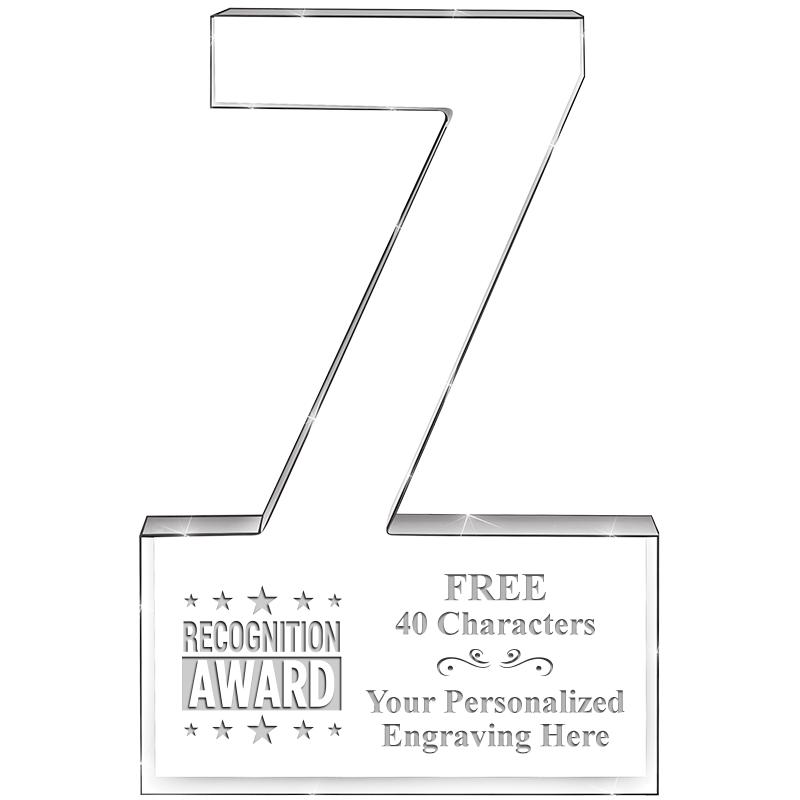 6" 7 YEARS OF SERVICE ACRYLIC