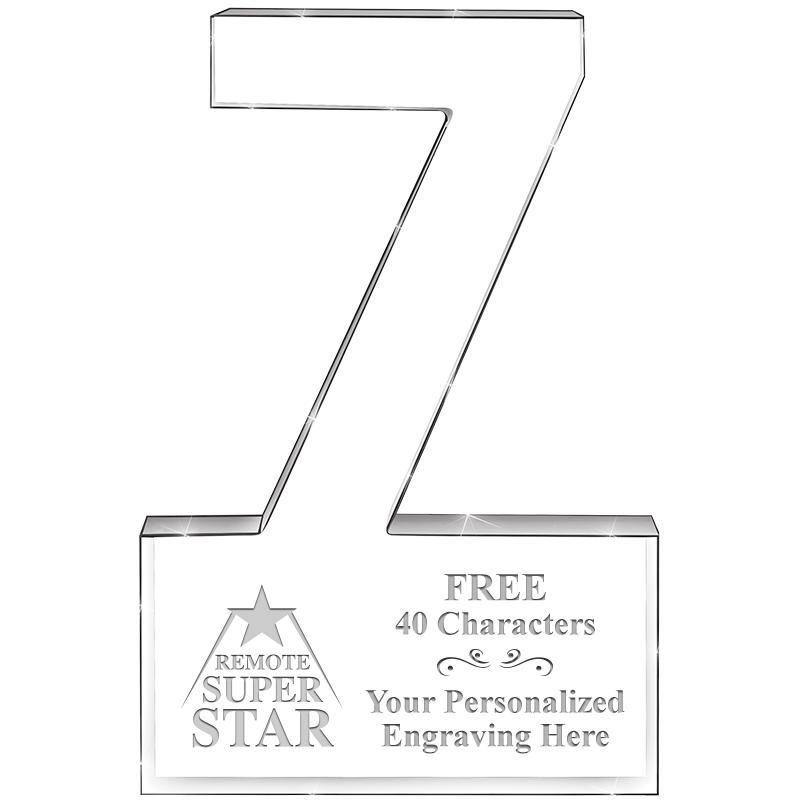 6" 7 YEARS OF SERVICE ACRYLIC