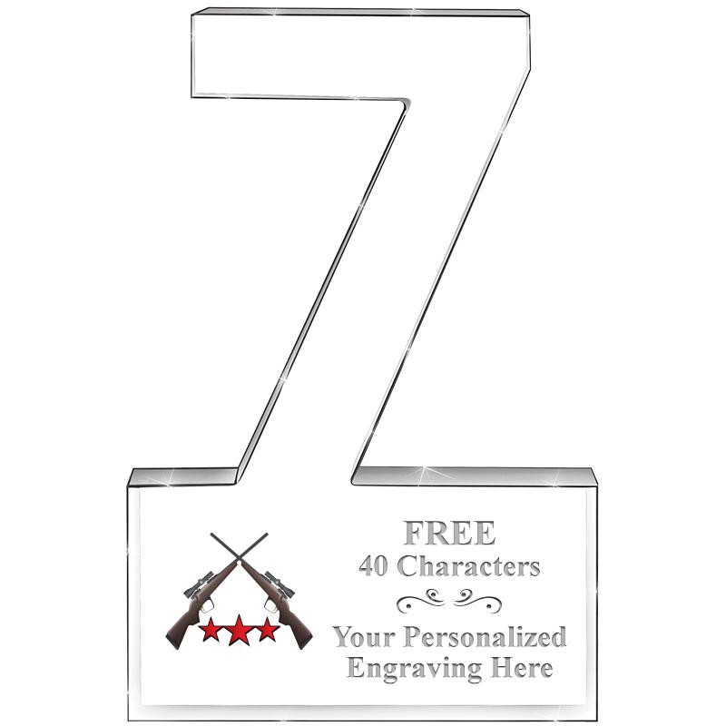 6" 7 YEARS OF SERVICE ACRYLIC