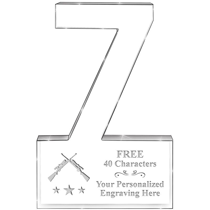 6" 7 YEARS OF SERVICE ACRYLIC