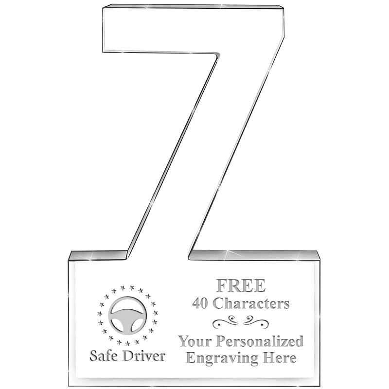 6" 7 YEARS OF SERVICE ACRYLIC