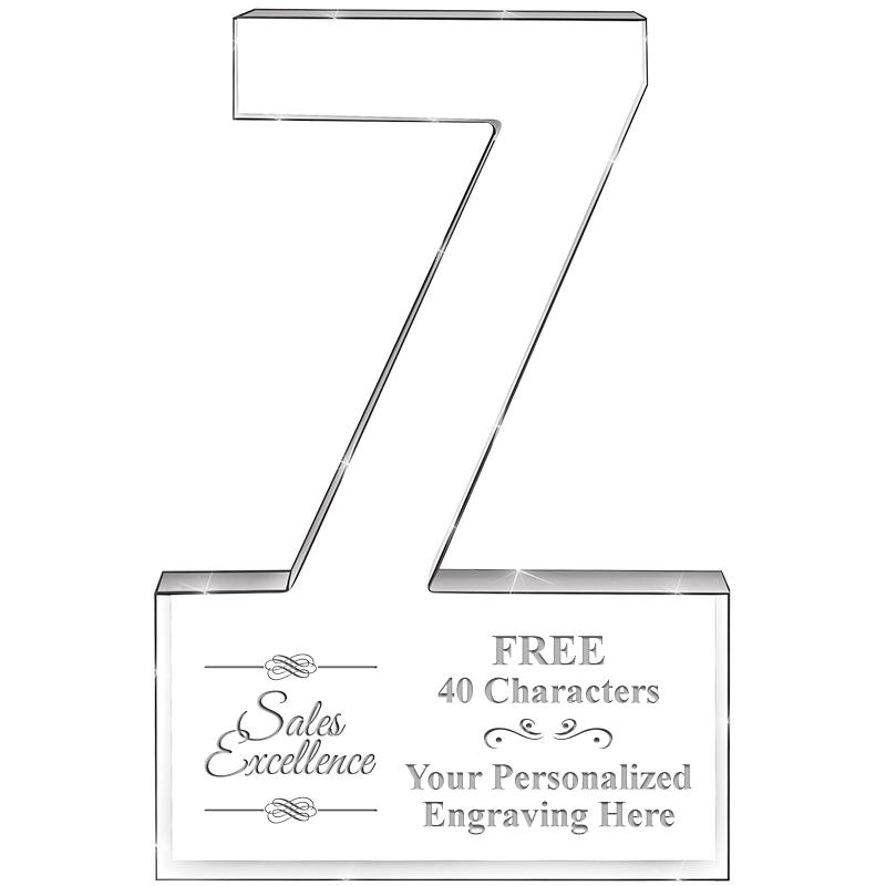 6" 7 YEARS OF SERVICE ACRYLIC