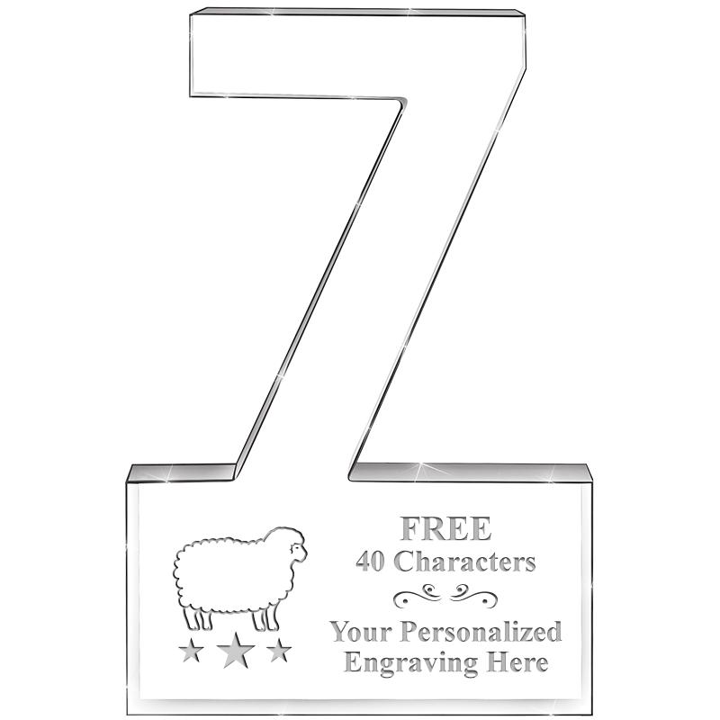 6" 7 YEARS OF SERVICE ACRYLIC