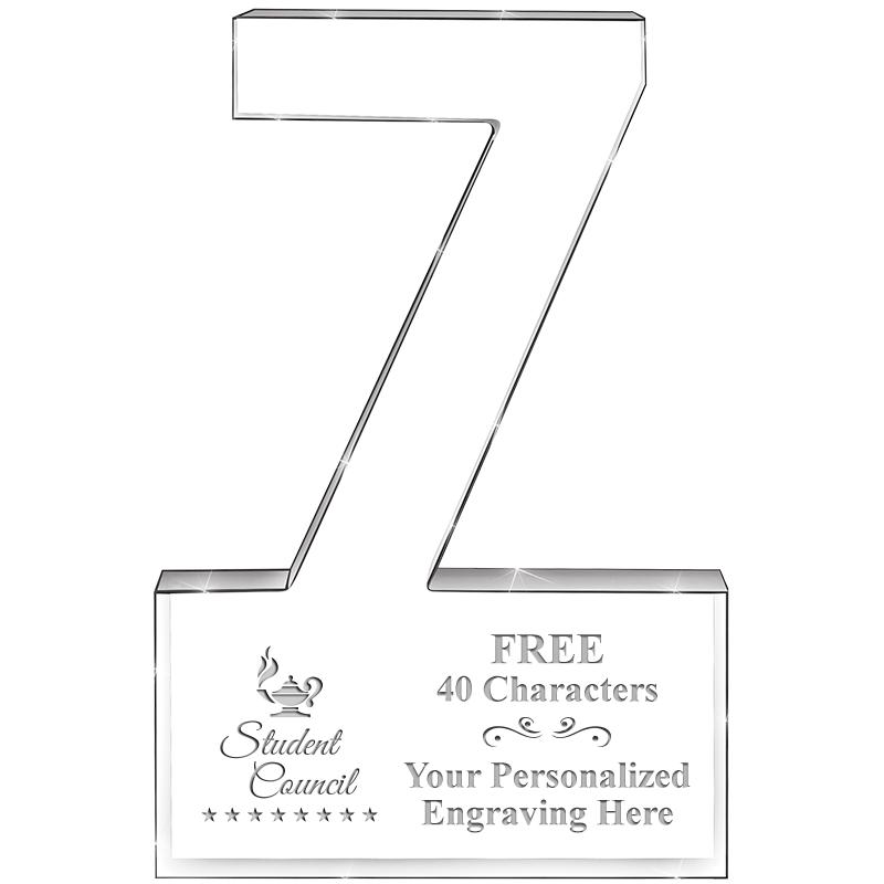 6" 7 YEARS OF SERVICE ACRYLIC