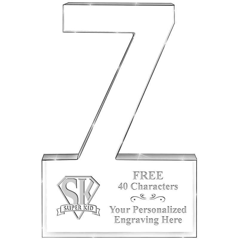 6" 7 YEARS OF SERVICE ACRYLIC