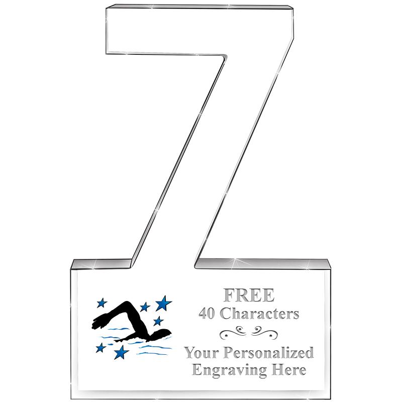 6" 7 YEARS OF SERVICE ACRYLIC