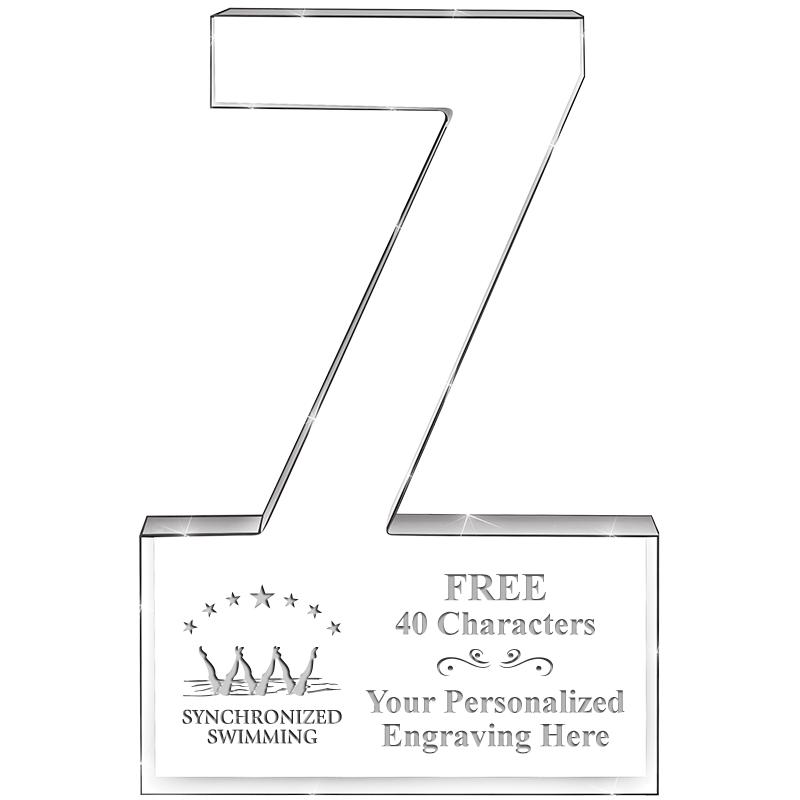 6" 7 YEARS OF SERVICE ACRYLIC